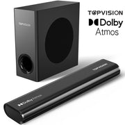 2.1Ch Dolby Atmos Soundbar with Subwoofer, 150W Sound Bar for TV with Bluetooth 5.3, Home Theater Surround System for Tv/Projector/Pc, HDMI Earc, Optical, AUX & USB